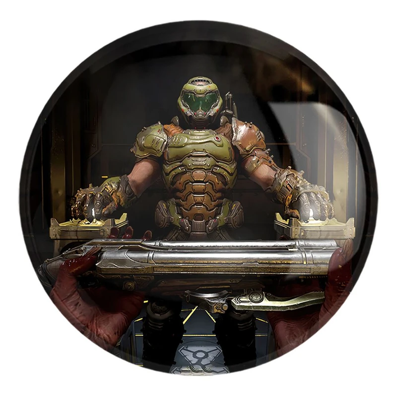 پیکسل خندالو طرح بازی دوم اترنال DOOM Eternal کد 30587 مدل بزرگ