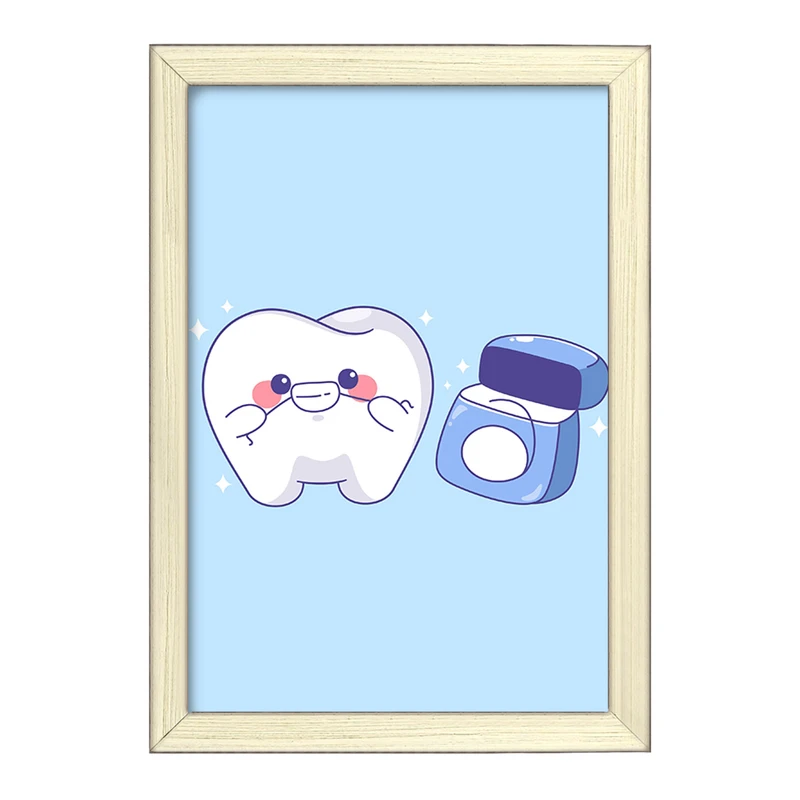 تابلو خندالو طرح دندان و دندان پزشکی کودکانه کد 36739