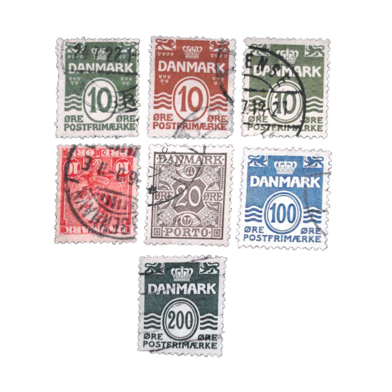 تمبر یادگاری مدل دانمارک کد DS4714 مجموعه 7 عددی