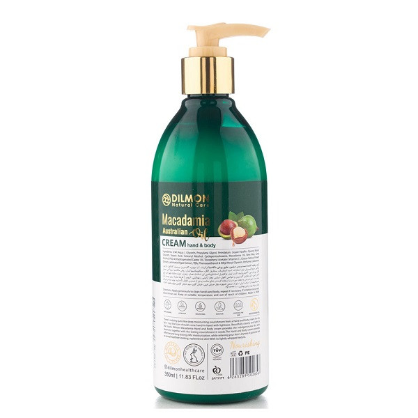 کرم مرطوب کننده دیلمون مدل Macadamia حجم 350 میلی لیتر کرم مرطوب کننده دیلمون مدل Macadamia حجم 350 میلی لیتر