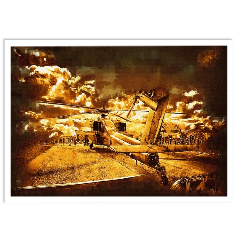 تابلو نوری بکلیت طرح طراحی هلیکوپتر بالگرد مدل W-S1535