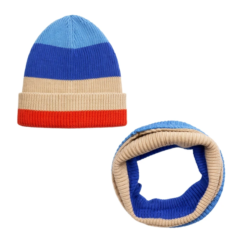 ست کلاه و شال گردن دخترانه مدل 7314