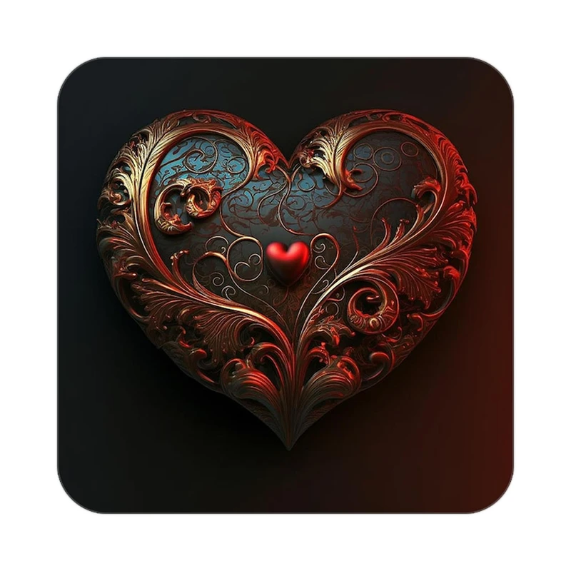 زیر لیوانی کاکتی مدل عاشقانه کد mp11827