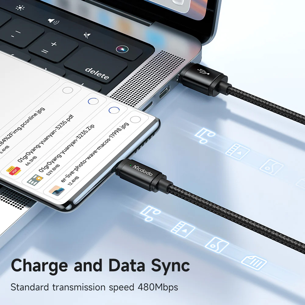 کابل تبدیل USB به USB-C مک دودو مدل CA-4730 طول 1.5 متر