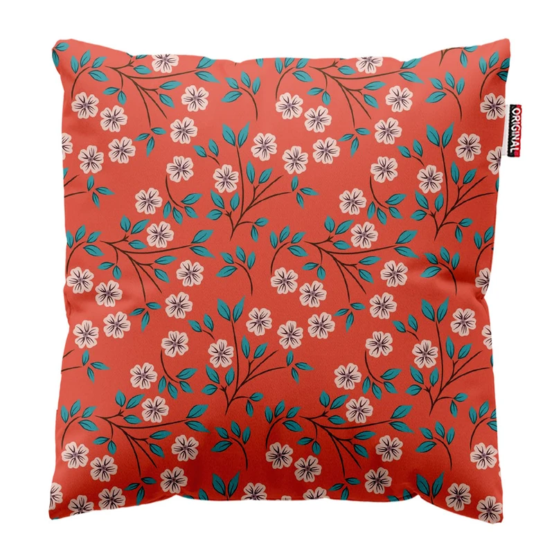   کوسن پاد آفرین طرح گل کد 3817 سایز 30*30 سانتی متر