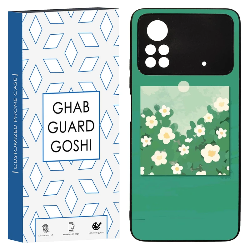 کاور قاب گارد گوشی طرح گل کد TPU-028 مناسب برای گوشی موبایل شیائومی POCO M4 PRO 4G