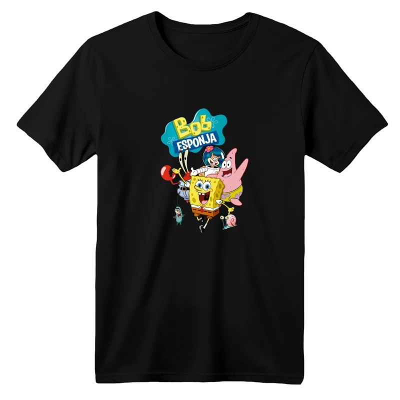 تی شرت آستین کوتاه بچگانه مدل باب اسفنجی کد 01