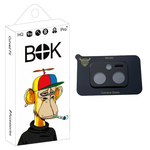 محافظ لنز دوربین بوک مدل 3D Carbon مناسب برای گوشی موبایل شیائومی Redmi Note 11T Pro