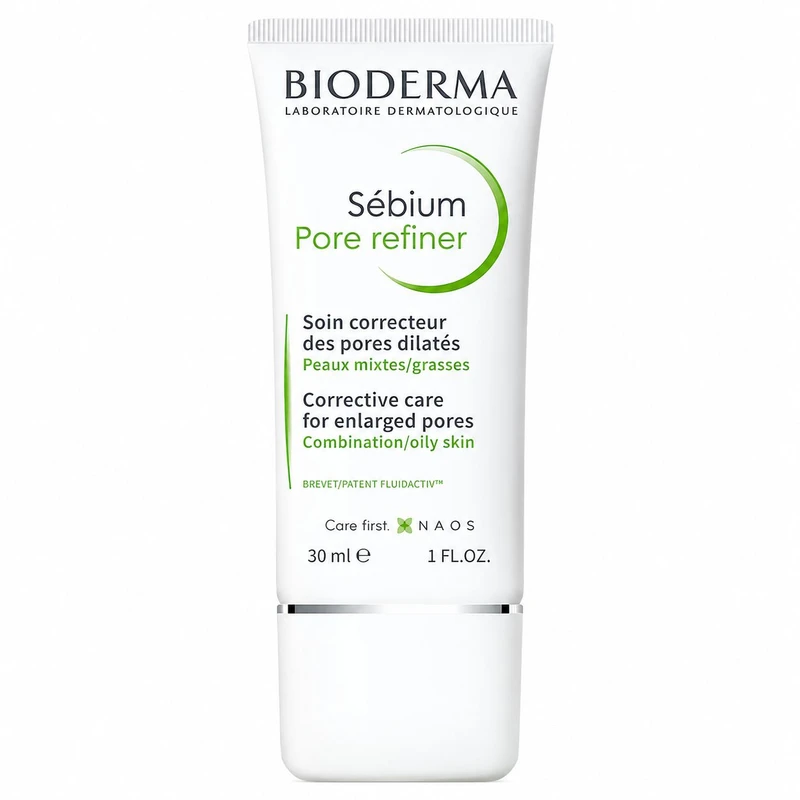کرم کوچک کننده منافذ باز پوست بایودرما مدل Sébium Pore Refiner مناسب برای پوست چرب حجم 30 میلی لیتر