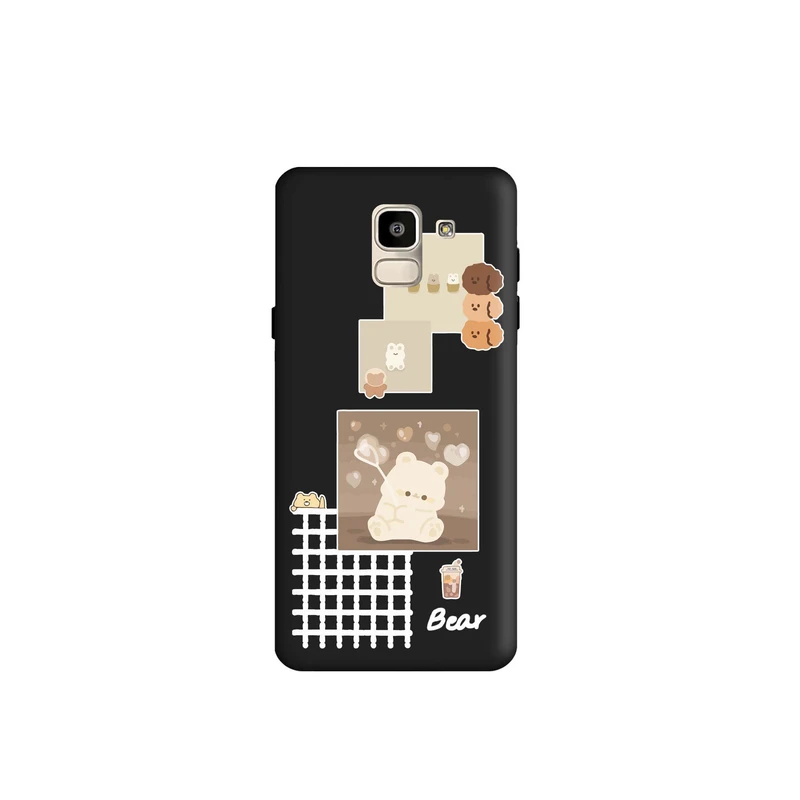 کاور قاب گوشی طرح قاب عکس خرس دخترونه کد k714 مناسب برای گوشی موبایل سامسونگ Galaxy J6