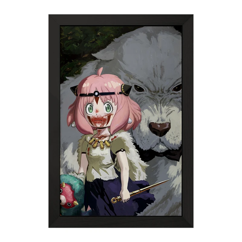 تابلو خندالو مدل سان و آنیا انیمه پرنسس مونونوکه کد 34079