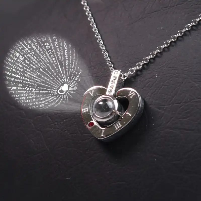 گردنبند زنانه مدل دوست دارم به صد زبان دنیا 130