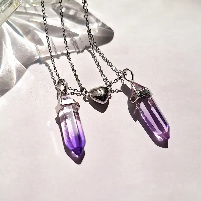 گردنبند مدل منشوری چاکرا بسته دو عددی