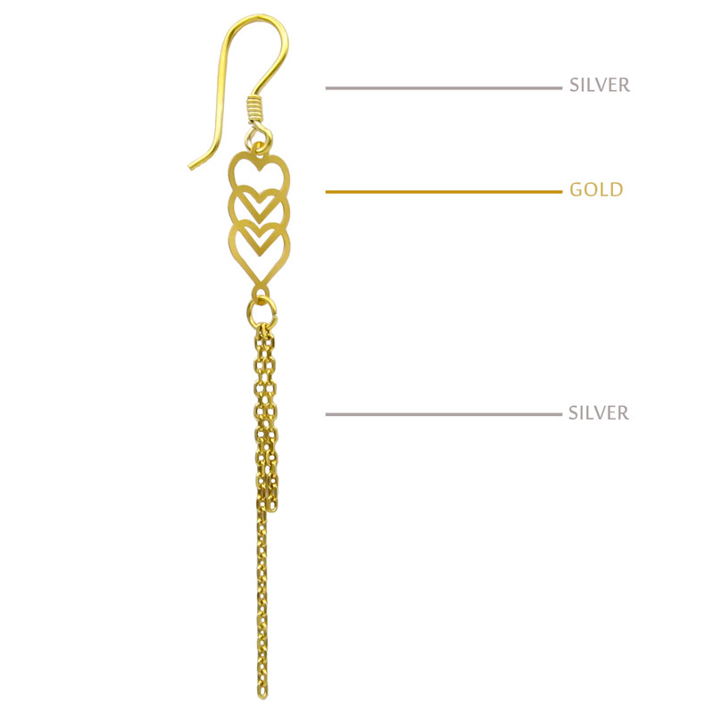 گوشواره طلا 18 عیار زنانه مانچو مدل قلب کد efgs020 گوشواره طلا 18 عیار زنانه مانچو مدل قلب کد efgs020