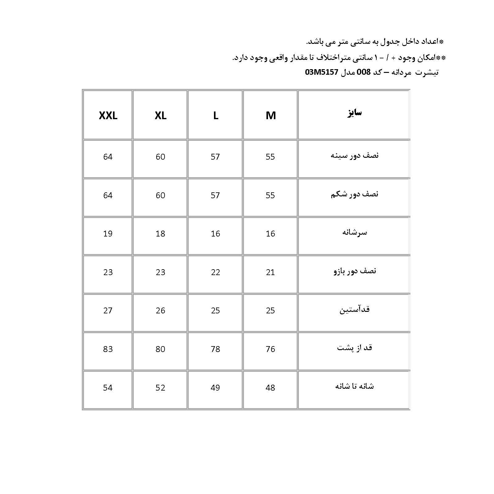 تی شرت آستین کوتاه مردانه پاتن جامه مدل یقه گرد03M5157 -  - 9