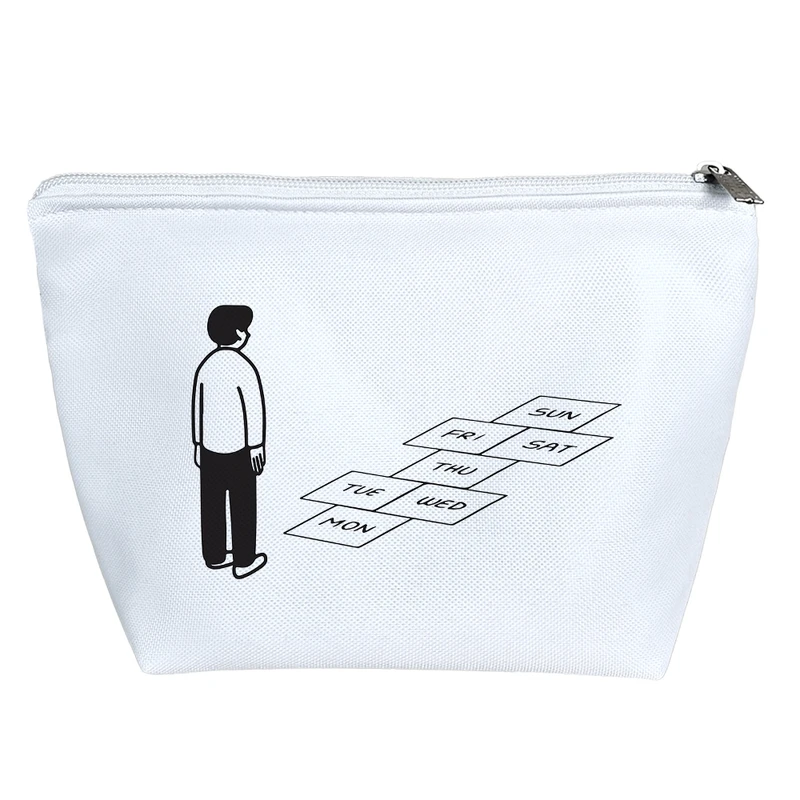 کیف لوازم آرایش دخترانه خندالو مدل روتین هفته کد 6952