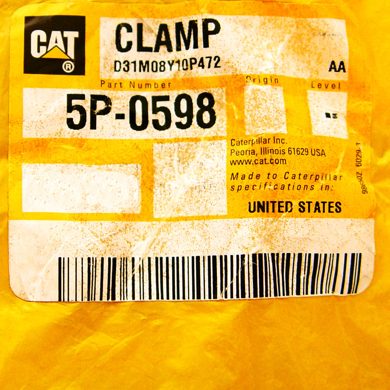 کلمپ ماشین آلات کاترپیلار کد 5P0598
