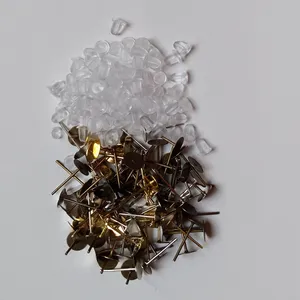پایه گوشواره میخی و پشت گوشواره  مدل گلان بسته 60 عددی