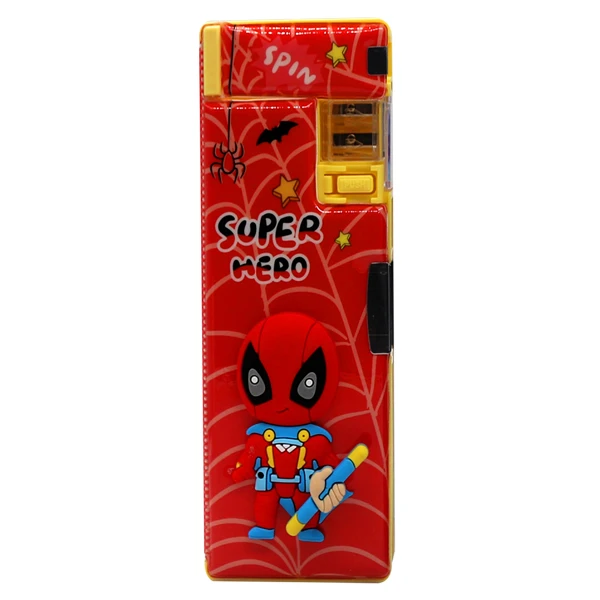 جامدادی مدل کتابی اسپینر دار کد 569.10 طرح مرد عنکبوتی