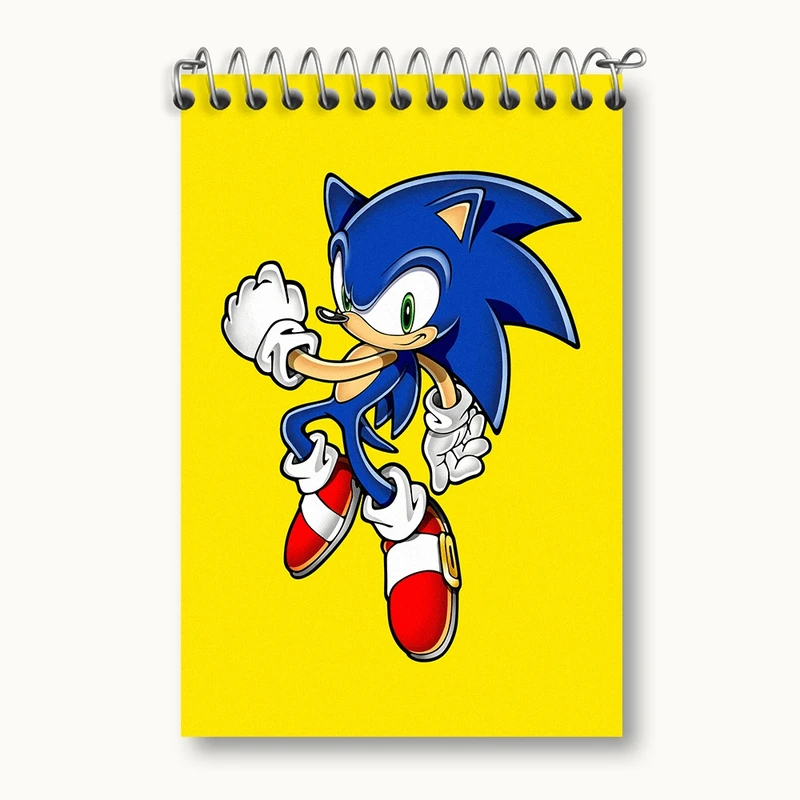 دفتر یادداشت 50 برگ خندالو مدل سونیک (Sonic) کد F1848