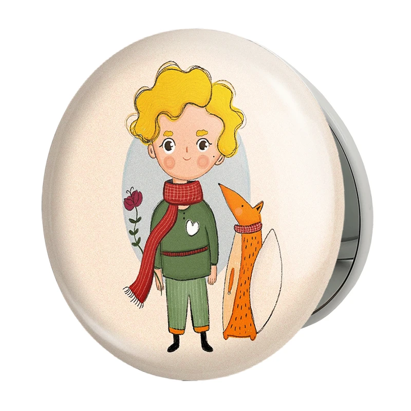 آینه جیبی خندالو طرح شازده کوچولو مدل تاشو کد 25795 