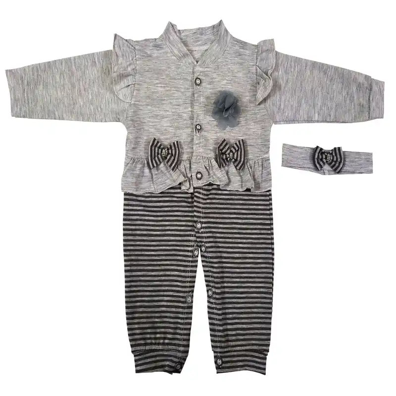 ست سرهمی و هدبند نوزادی مدل t899