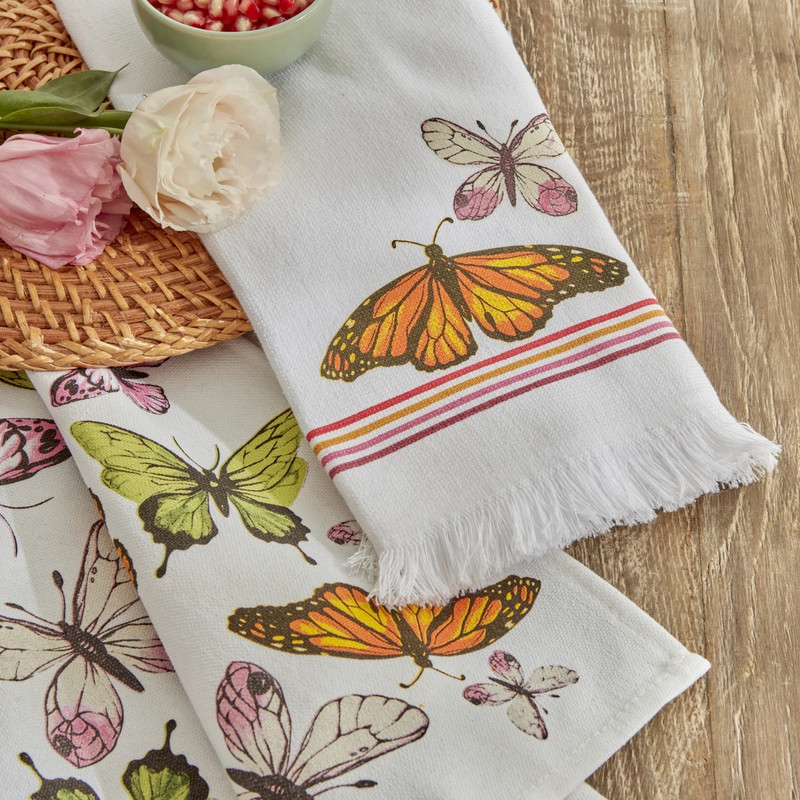 دستمال آشپزخانه کاراجا مدل Butterfly مجموعه 2 عددی