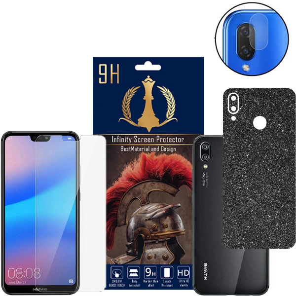  برچسب پوششی اینفینیتی مدل PRO MAX مناسب برای گوشی موبایل هوآوی P20 LITE به همراه محافظ صفحه نمایش و محافظ لنز دوربین