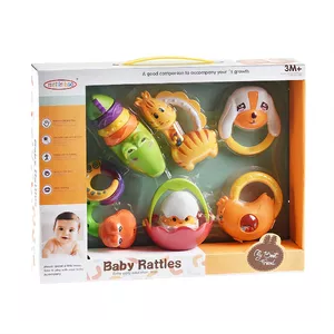 جغجغه مدل baby rattles بسته 6 عددی