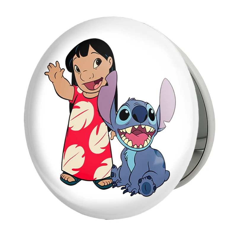 آینه جیبی خندالو طرح لیلو و استیچ مدل تاشو کد 37194