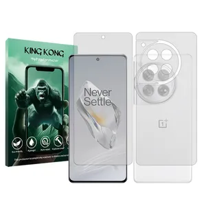 King Kong Tough model transparent screen protector suitable for OnePlus 12 mobile phone along with the back protector