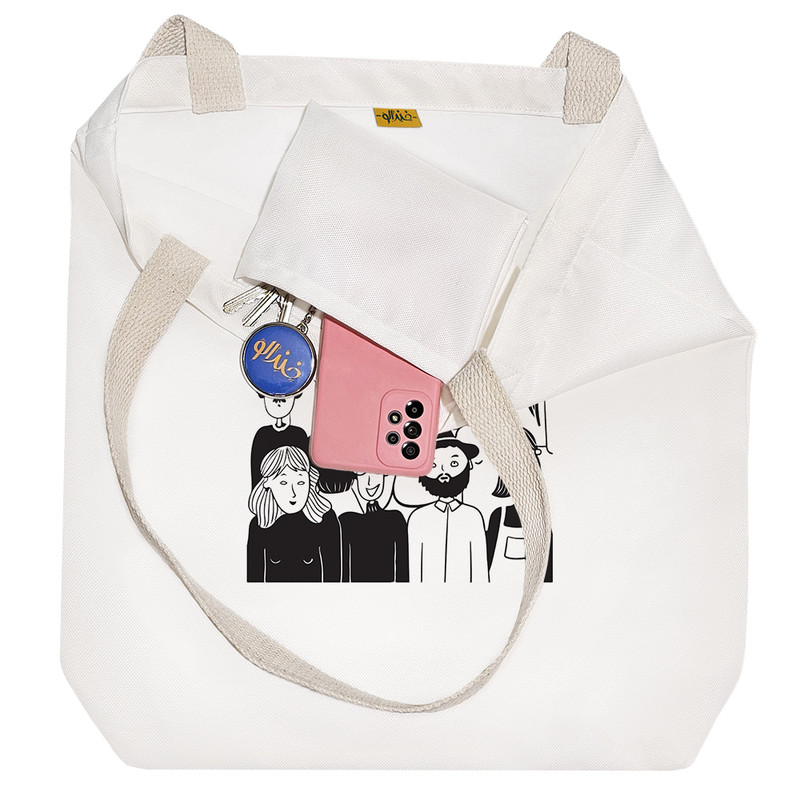 ساک خرید خندالو مدل مردم شاد کد 8564