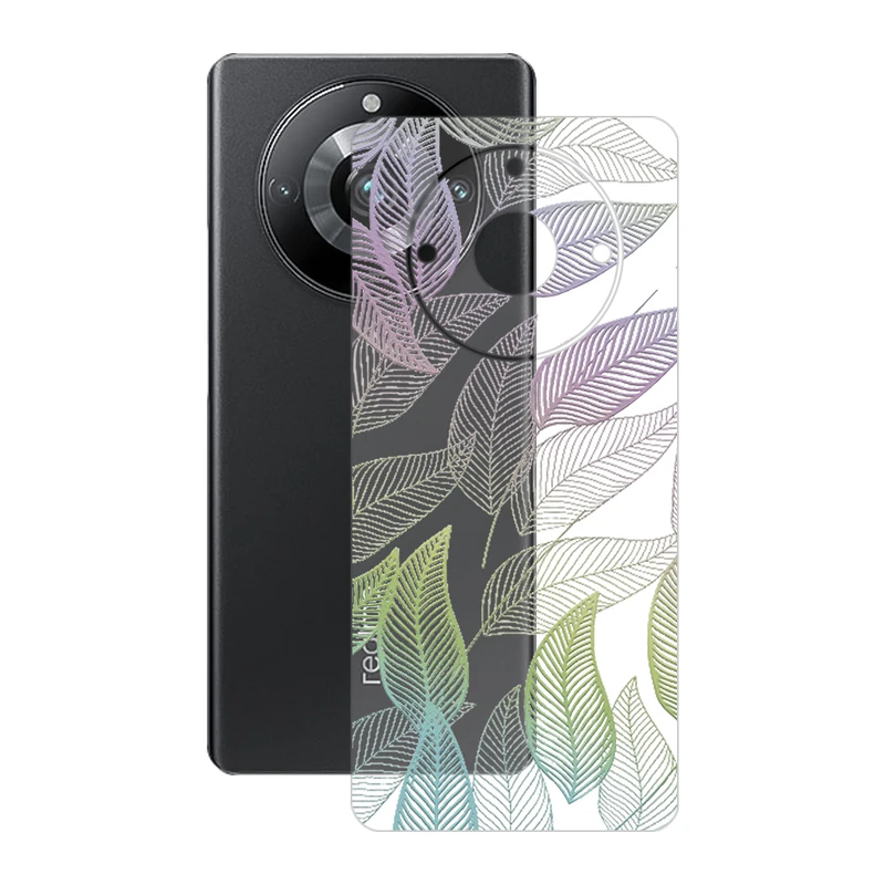 برچسب پوششی ریمکس مدل Clea طرح برگ مناسب برای گوشی موبایل ریلمی 11 Pro Plus