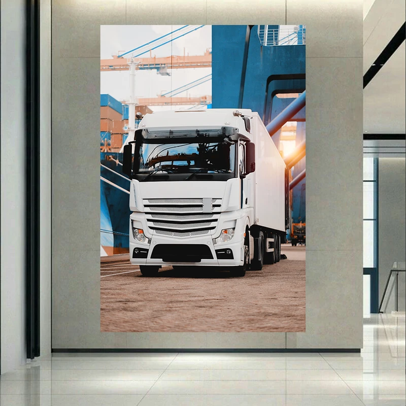 پوستر طرح مخمل کامیون مدل صنعتی کد PD130380
