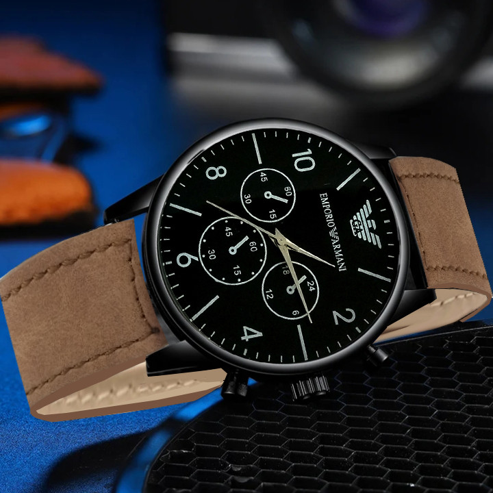 ساعت مچی عقربه‌ای مردانه مدل اسپرت سه موتور کد gh11