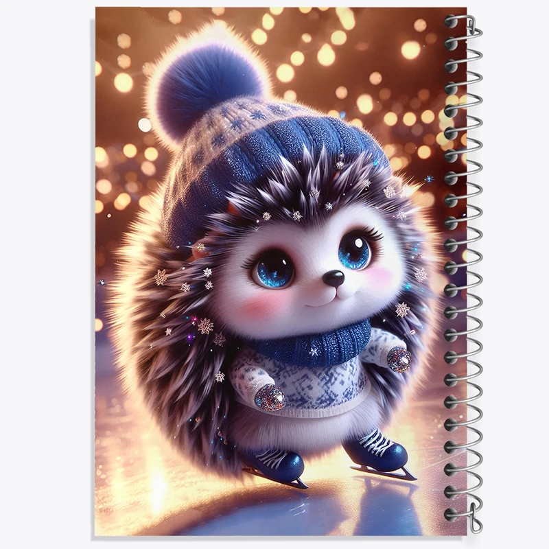 دفتر مشق 50 برگ خندالو طرح جوجه تیغی بامزه کد F5474