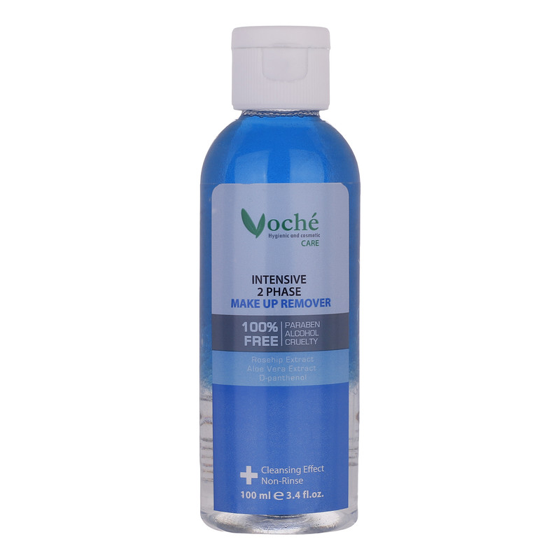 محلول پاک کننده آرایش چشم و لب دوفاز وچه مدل Aloe Vera حجم 100 میلی لیتر