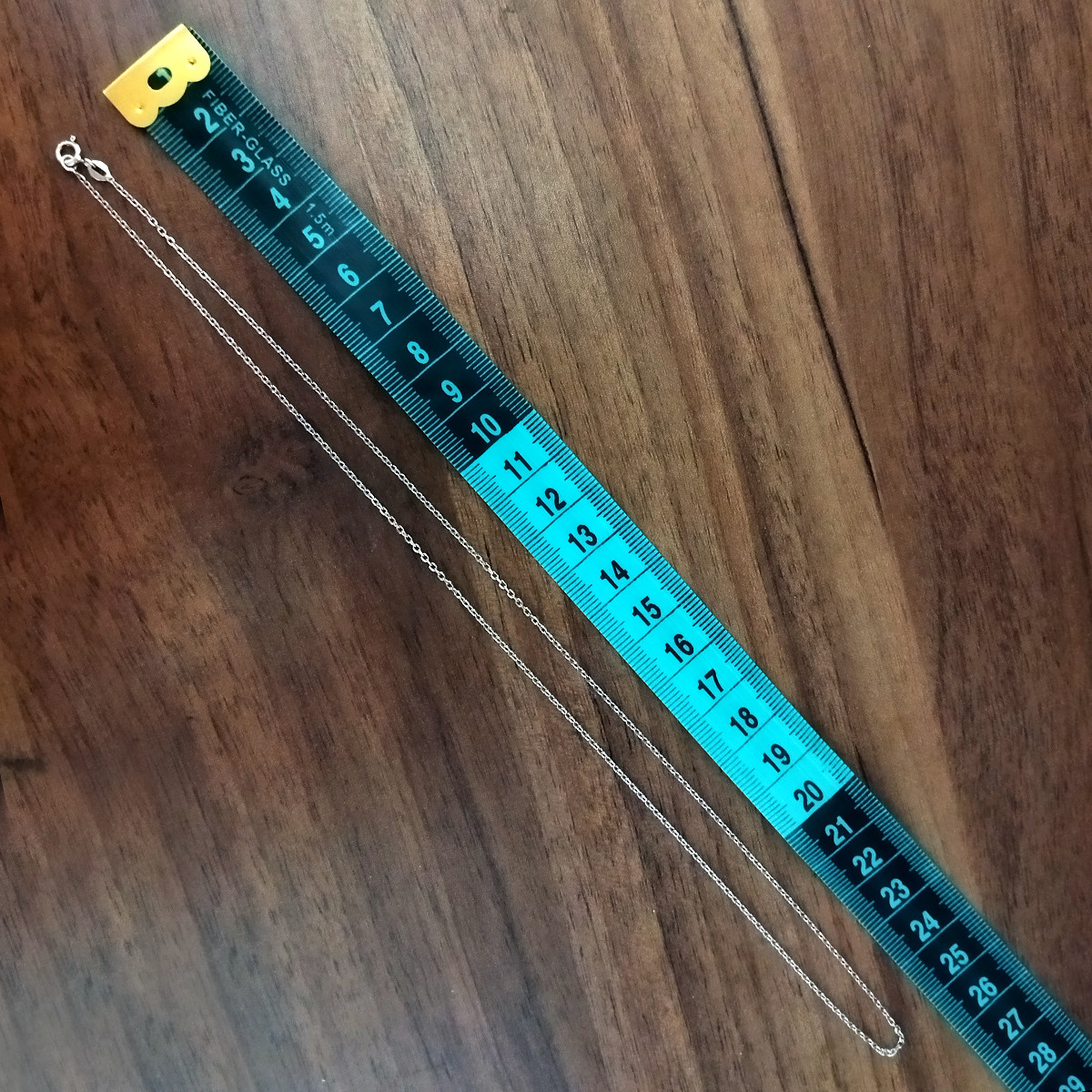 زنجیر نقره زنانه سلین کالا مدل  ابکاری رادیوم T50