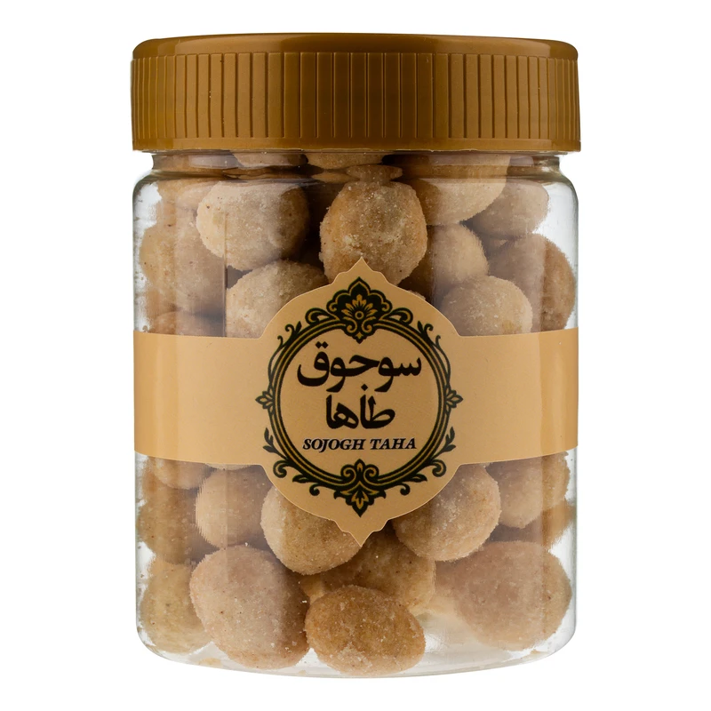 بادام زمینی روکش دار با طعم پنیر سوجوق طاها - 180 گرم