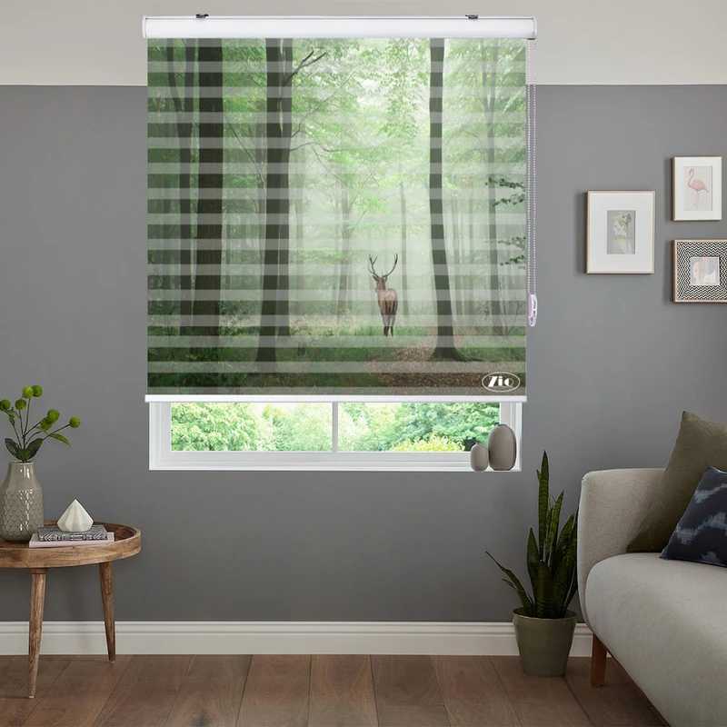  پرده زبرا زیو مدل L5084 سایز 100x280 سانتی متر