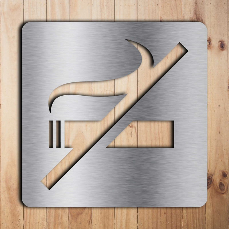 تابلو نشانگر طرح سیگار ممنوع مدل پانچ 042