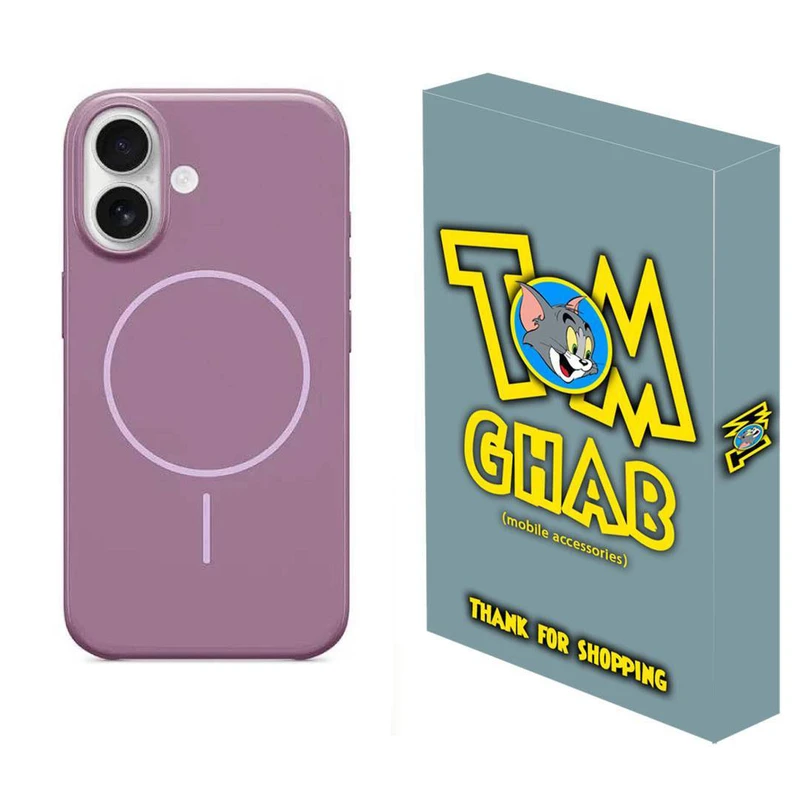 کاور قاب تام مدل سیلیکونی پاک کنی مگ سیف دار مناسب برای گوشی موبایل اپل iPhone 16