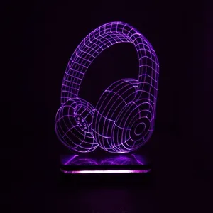 چراغ خواب سان لیزر طرح هدفون مدل تک رنگ