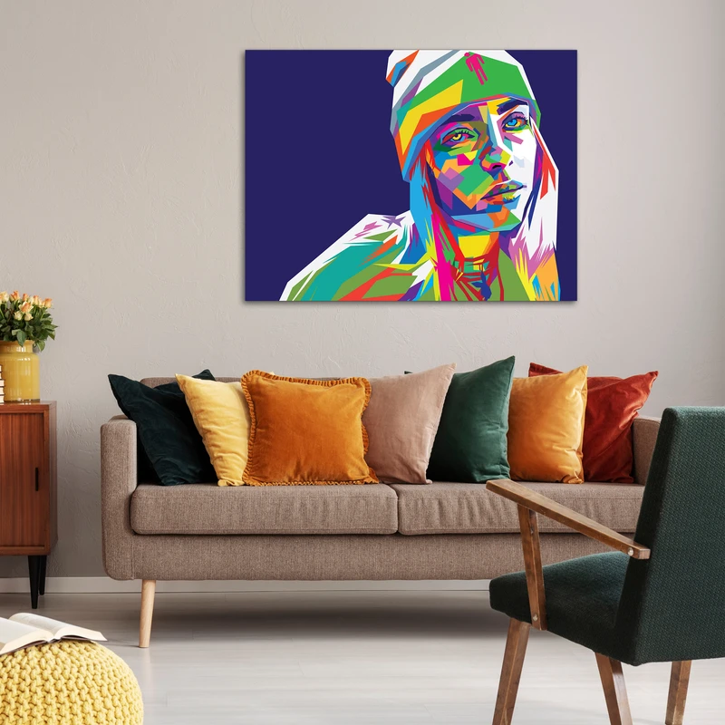 تابلو شاسی طرح نقاشی بیلی آیلیش مدل A021