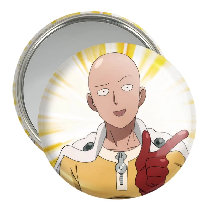 آینه جیبی خندالو مدل سایتاما انیمه مرد تک مشتی One Punch Man  کد 11352