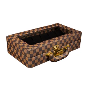 جعبه ساعت مدل 12 خانه چرمی کد TW-2483