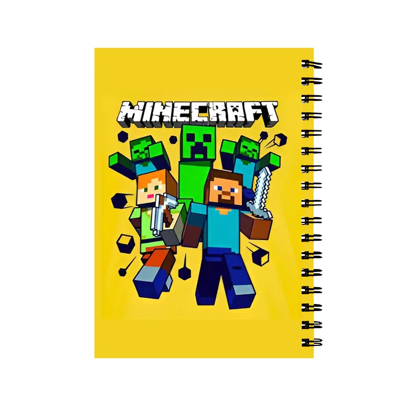 دفتر مشق 60 برگ مدل ماینکرفت کد 0119