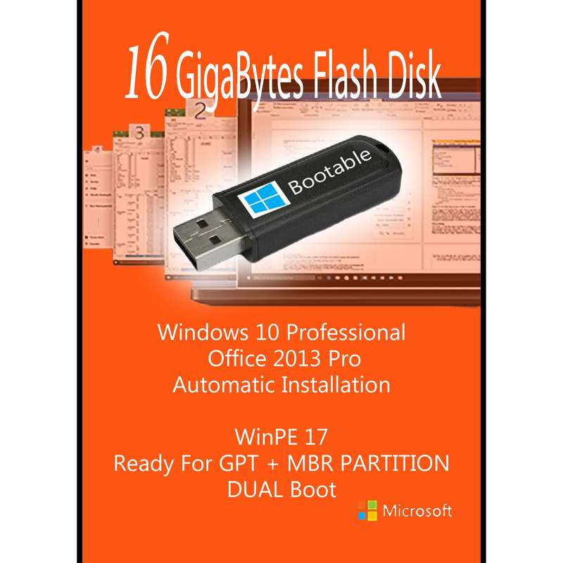 سیستم عامل  Windows 10 Pro + Office 2013 Pro نشر مایکروسافت 