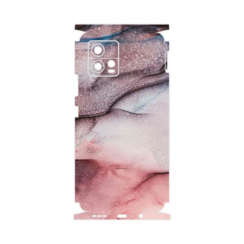 برچسب پوششی ماهوت مدل Smoky pink marble-FullSkin مناسب برای گوشی موبایل موتورولا Moto G72