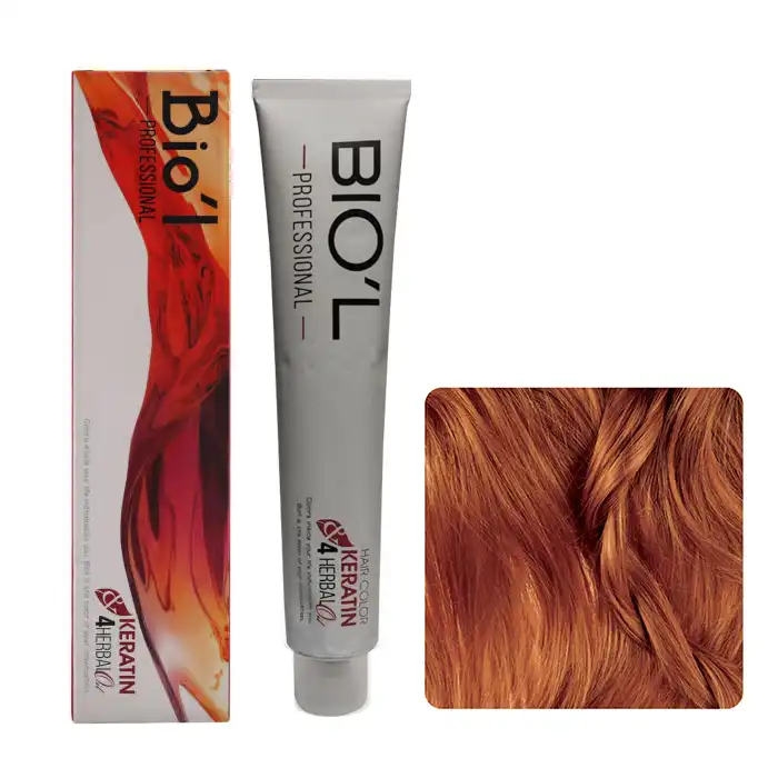 رنگ مو بیول شماره 6.84 حجم 100 میلی لیتر رنگ بلوند شکلات پرتقالی تیره